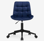 Black Powder Coating Metal Swivel Task Chair With Cushion